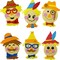 4E's Novelty Scarecrow Fall Crafts for Kids (12 Pack) – Foam Self Adhesive Thanksgiving Crafts with Magnet, DIY Halloween & Harvest Arts and Crafts Activity Kit, Classroom & Party Favors